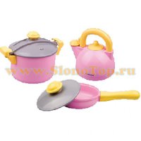Набор детской розовой посуды 21111 RED BOX